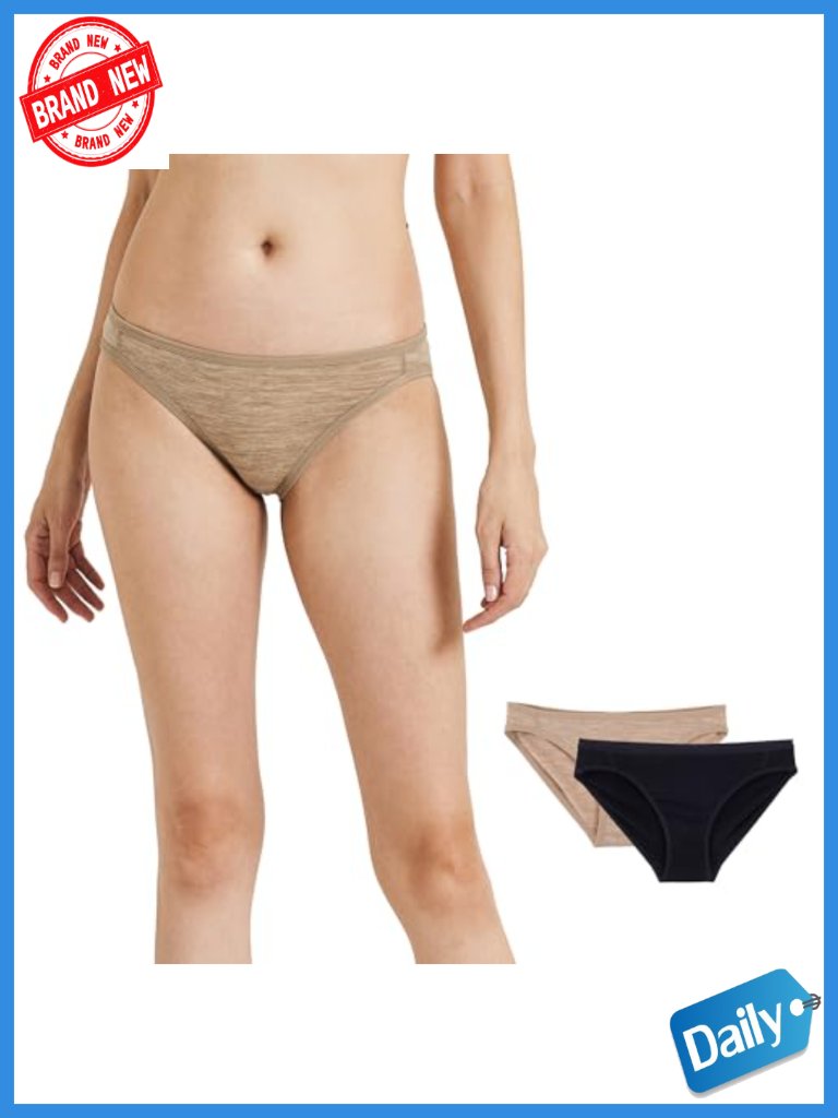 Merino Wool Sports Active Briefs For Women 2 Pack Low Rise
